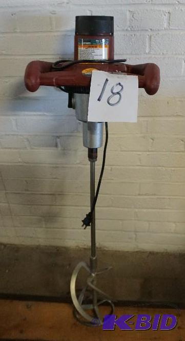 lot 18 image: Chicago Electric Power Mortar Mixer In Workin...