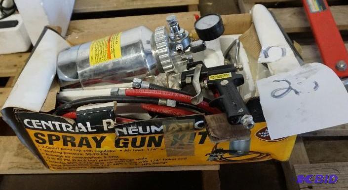lot 23 image: Central Pneumatic High Volume Paint Spray Gun...