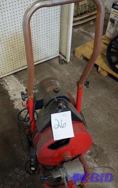 lot 26 image: Power Drain Sewer SnakeCleaner In Running Co...