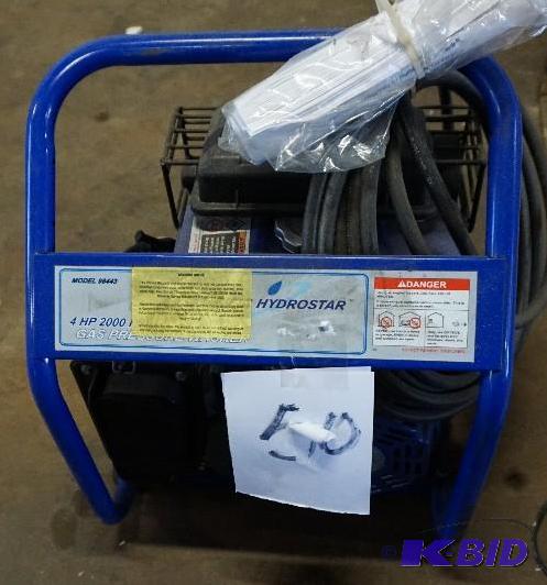lot 50 image: Hydro Star 4 hp 2000 PSI Gas Powered Pressure...