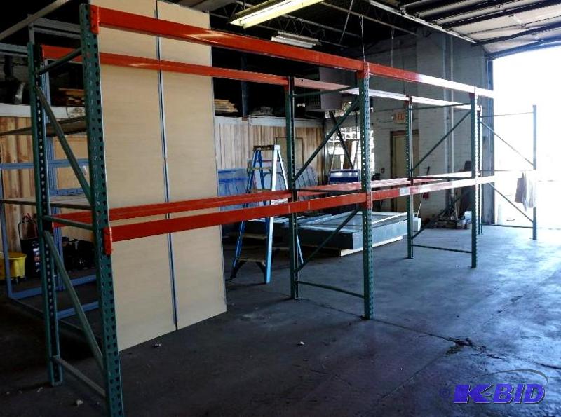 lot 6 image: Lot of Warehouse Pallet Racking Includes 4 - ...