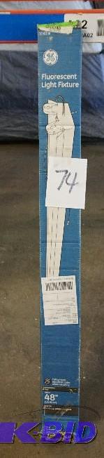 lot 74 image: GE Brand 48" Electric Fluorescent Light ...