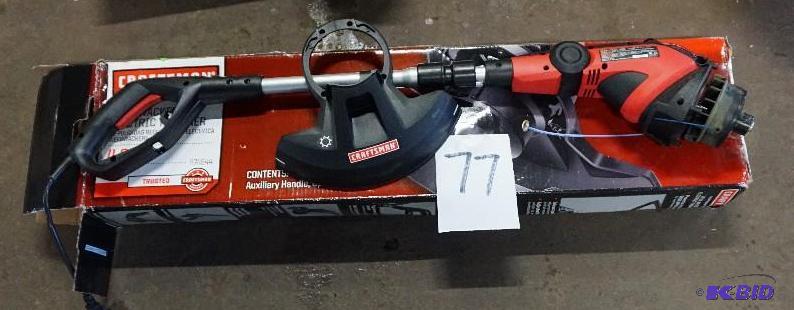 lot 77 image: Craftsman 12" Electric Weed EaterWeed W...