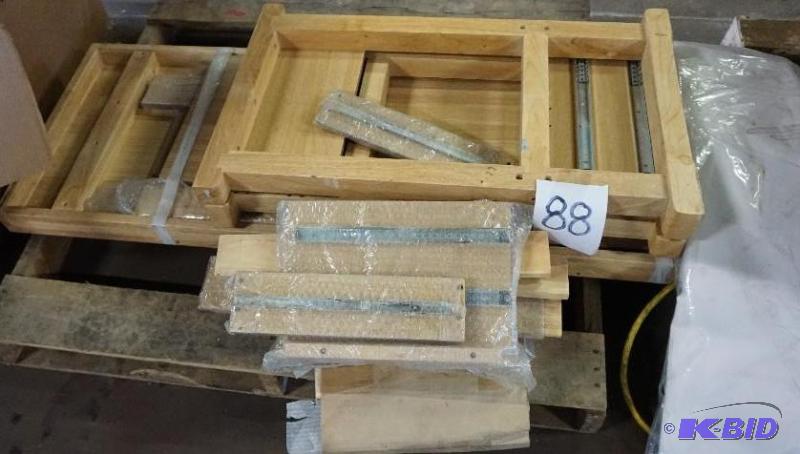 lot 88 image: Wood Knock Down Table No Style Available Appe...
