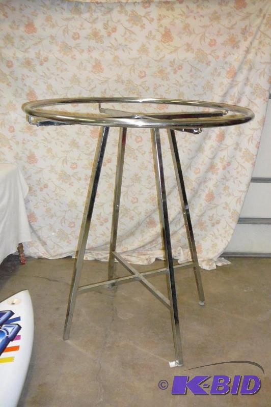 Display Rack Chrome 42&quot Round Adjustable...