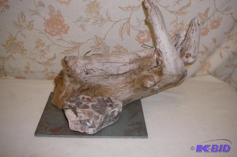 Driftwood Rock Display...
