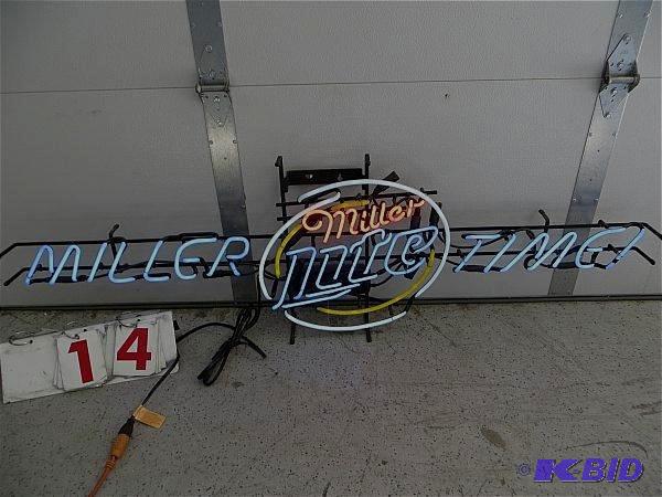 lot 14 image: Miller Lite Beer Sign