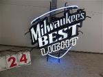 milwaukee's best neon sign