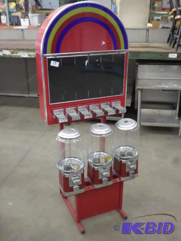 9-Place Candy Vending Machine, Key Included B...