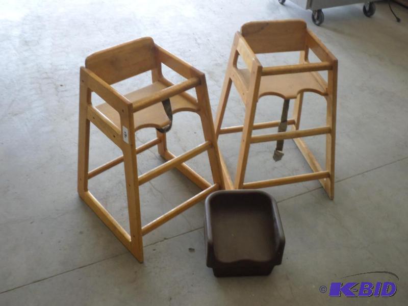 (2) Booster Chairs &amp (1) Booster Seat...