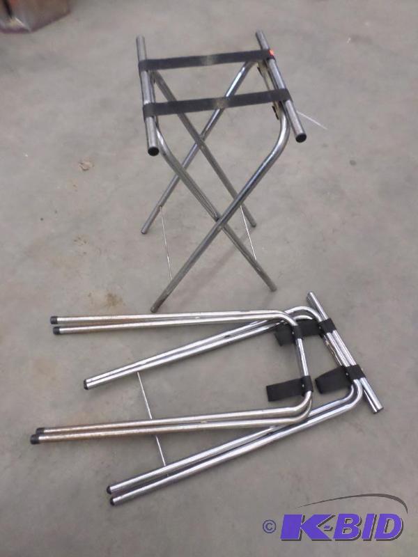 (3) Folding Serving Tray Stands...