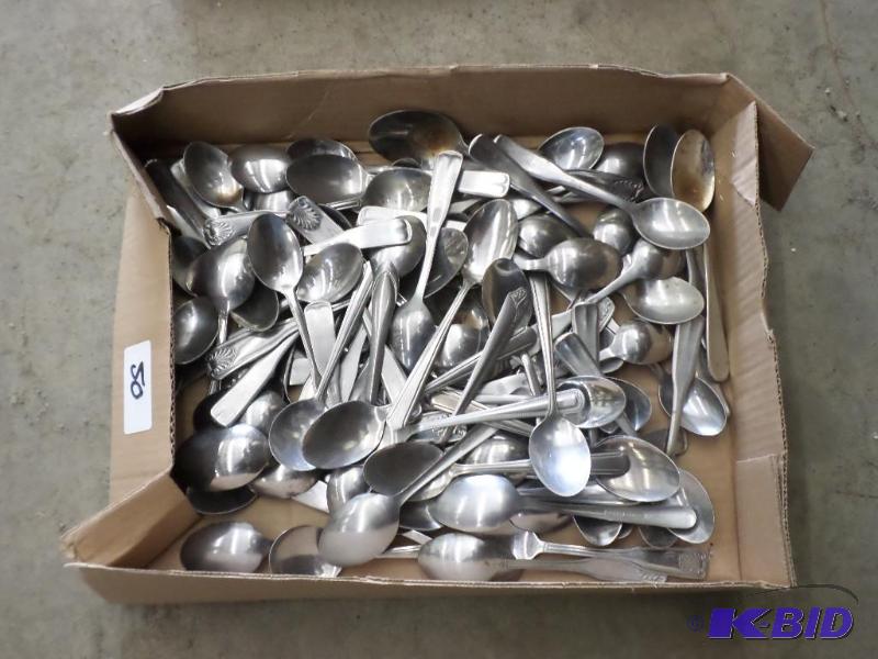 Box Lot Of Spoons...