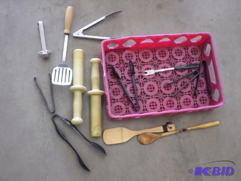 Box Of Misc Kitchen Utensils...