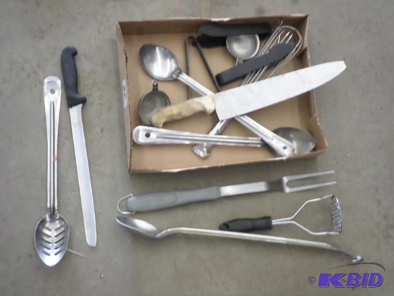 Box Of Misc Kitchen Utensils...