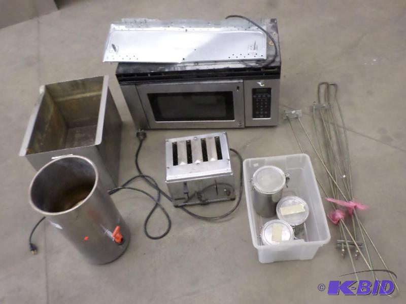 Lot Of Microwave (Needs Repair), Toaster, He...