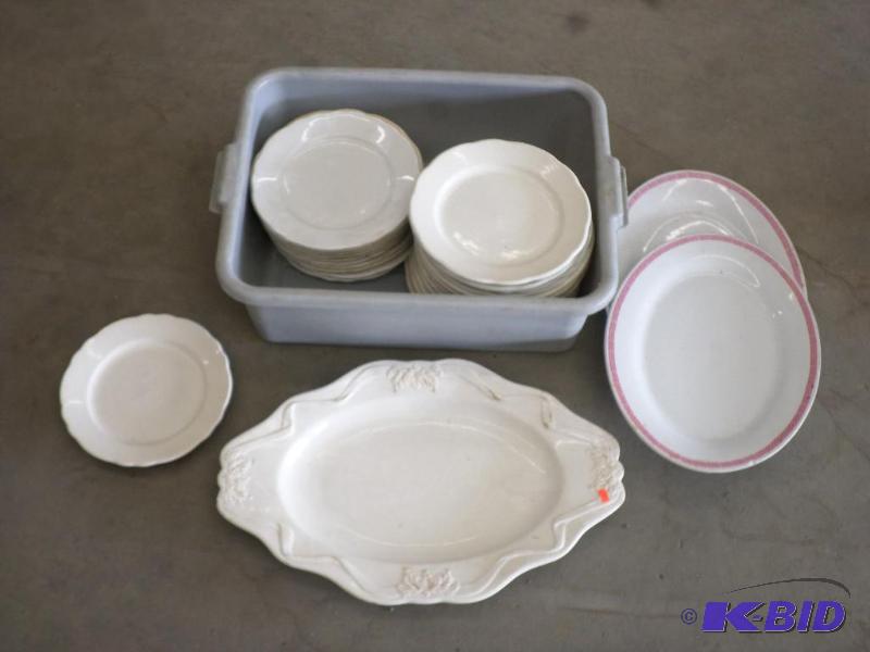Box Of Dinner Plates &amp Serving Platters...