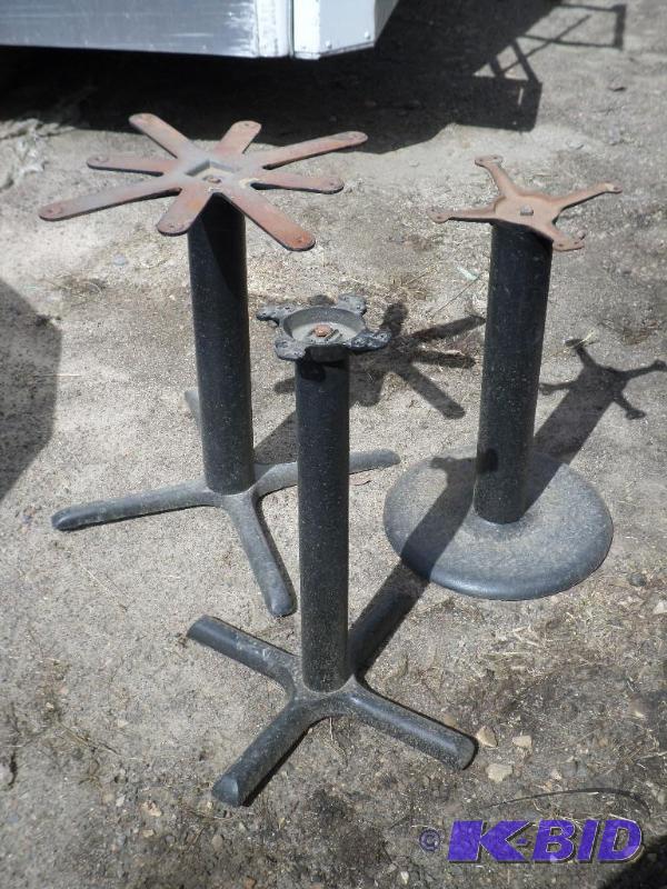 Lot Of (28) Steel Used Restaurant Table Bases...