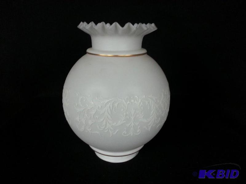 Elegant White Glass Lamp Globe