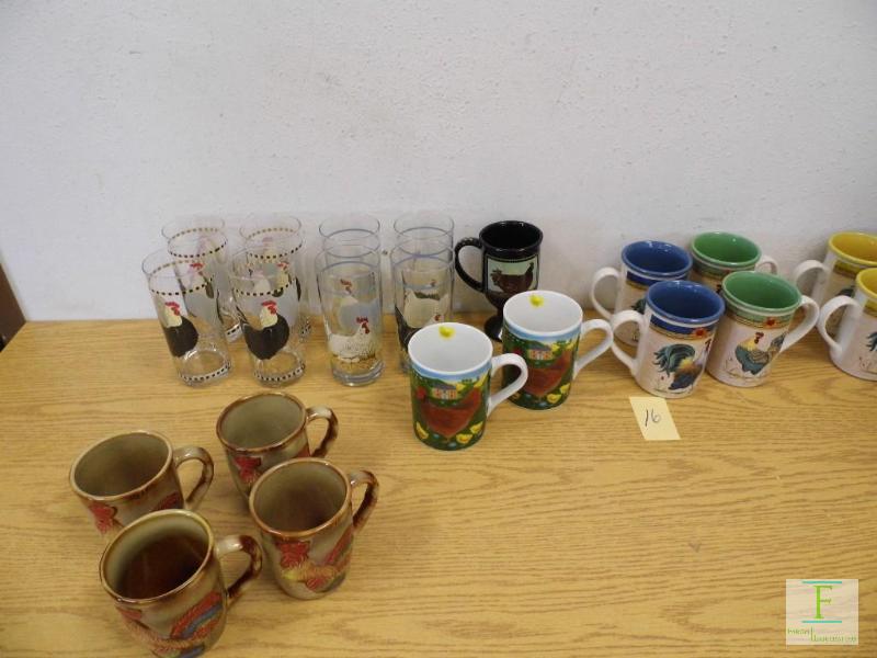 Rooster Glasses, Cups & Mugs