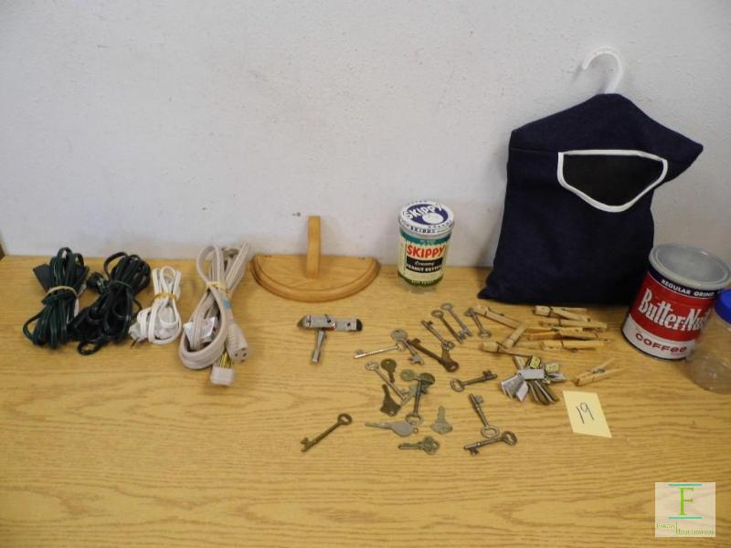 Skeleton Keys & Clothes Pins
