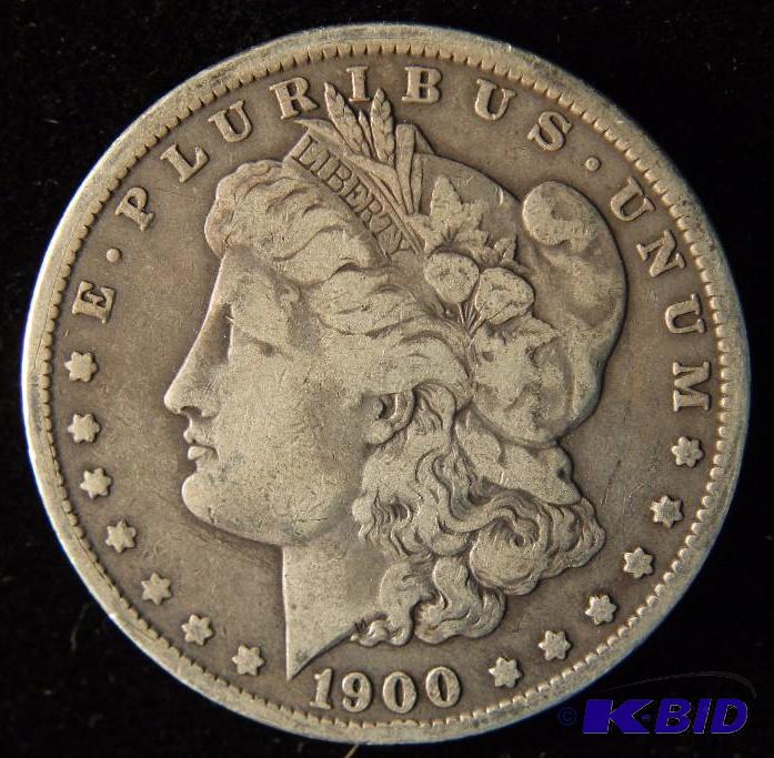 1900-O MORGAN SILVER DOLLAR FINE