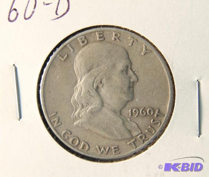 1960-D FRANKLIN SILVER HALF DOLLAR