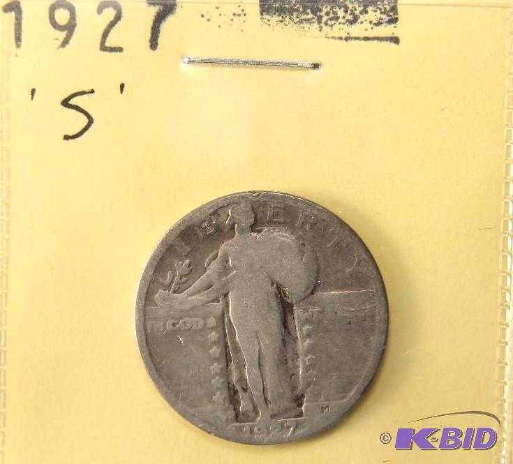 1927 S STANDING LIBERTY SILVER QUARTER