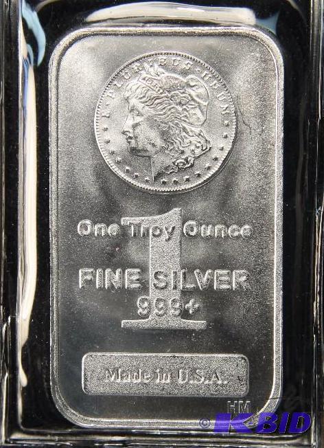 1 TROY Oz. 999 FINE SILVER BAR MADE IN THE U.S.A.