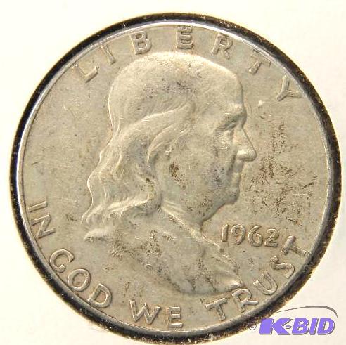 1962-D FRANKLIN SILVER HALF DOLLAR