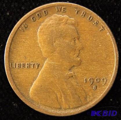 1909 S LINCOLN WHEAT CENT CHOICE FINE KEY DATE COIN