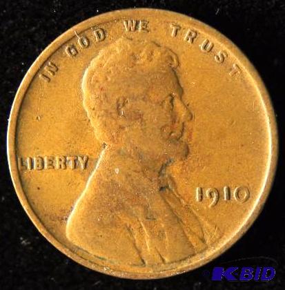1910 LINCOLN WHEAT CENT