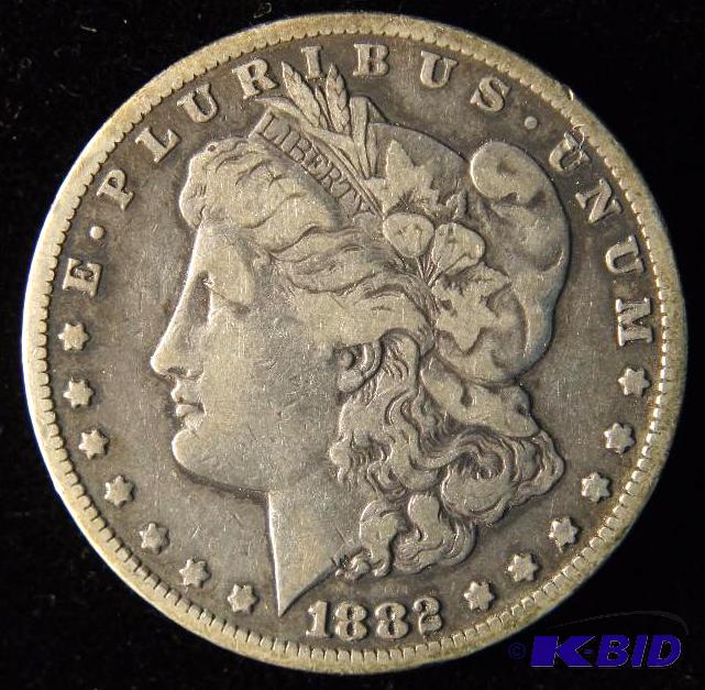 1882 CC CARSON CITY MORGAN SILVER DOLLAR FINE