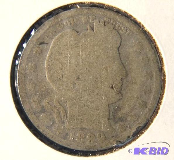 1899 BARBER SILVER QUARTER