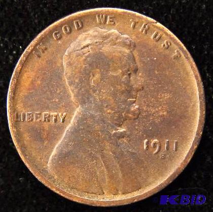 1911 S LINCOLN WHEAT CENT FINE BETTER DATE COIN