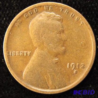 1912 S LINCOLN WHEAT CENT SEMI KEY DATE COIN