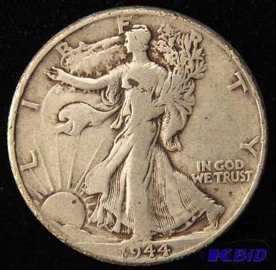1944 WALKING LIBERTY SILVER HALF DOLLAR