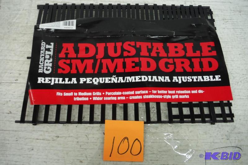 lot 100 image: Backyard Grill Adjstble SmMed Grid