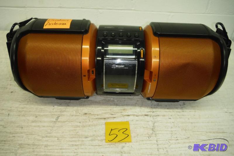 lot 53 image: Sharp GX-M10 High Powered Portable Audio System
