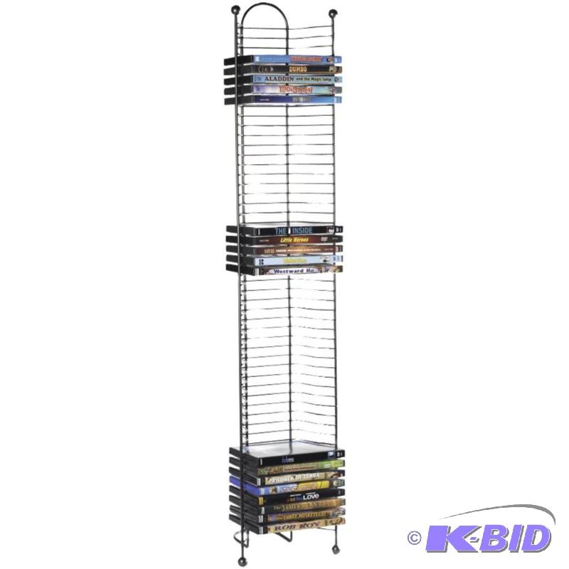 lot 88 image: Atlantic 63712035 Nestable 52 DVDBluRay Games Tower - Gunmetal