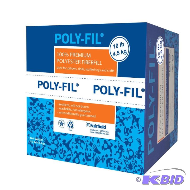 lot 99 image: Fairfield 10-Pound Poly-Fil Premium Polyester Fiber, White