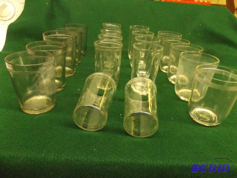 lot 103 image: jelly jars and drinking glasses...