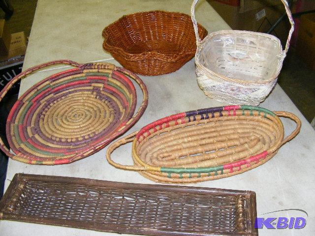 lot 205 image: Wicker baskets...