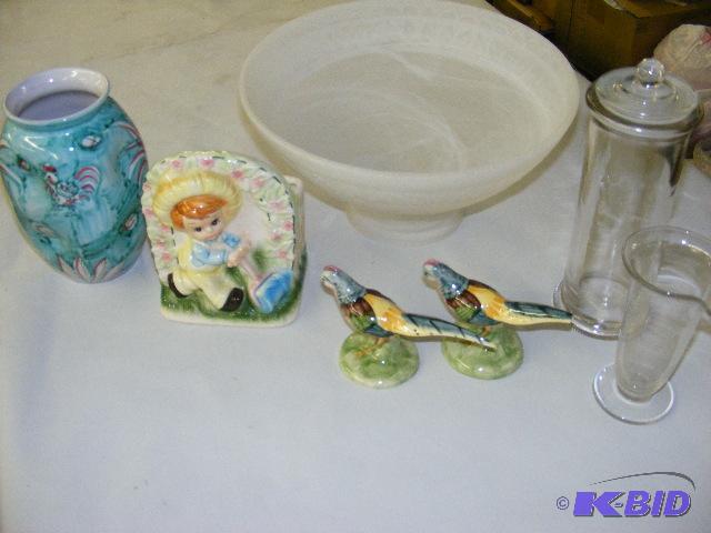 lot 235 image: pottery vase made in Italy, planter, pair of ...