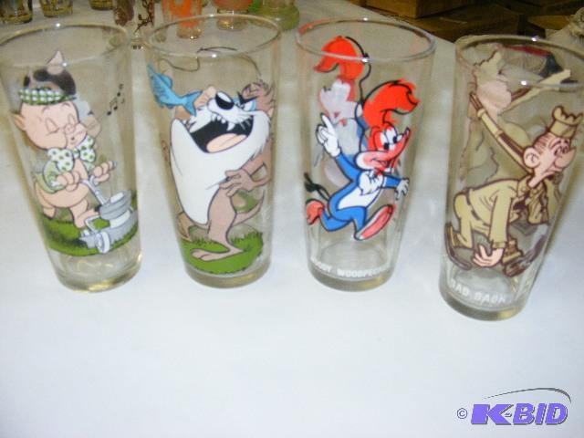 lot 242 image: Drinking glasses, Tasmanian devil, woody wood...