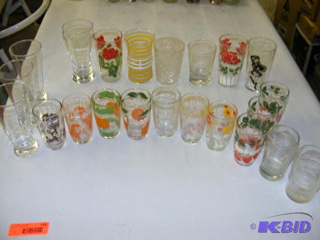 lot 243 image: juice glasses...