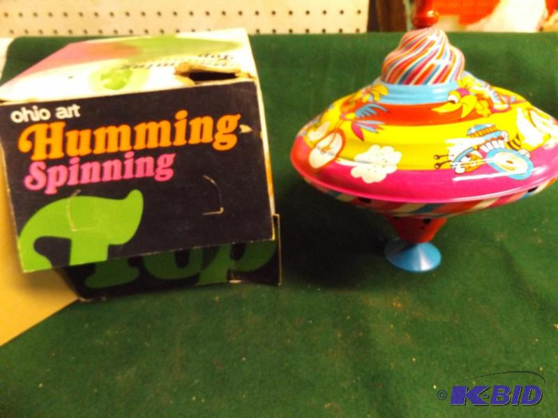 lot 35 image: Ohio Art Humming Spinning Top...