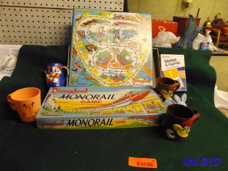 lot 38 image: Disneyland Monorail Game, States & Capita...