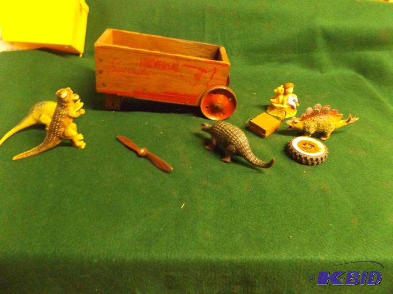 lot 4 image: Dinosaurs and misc toys...