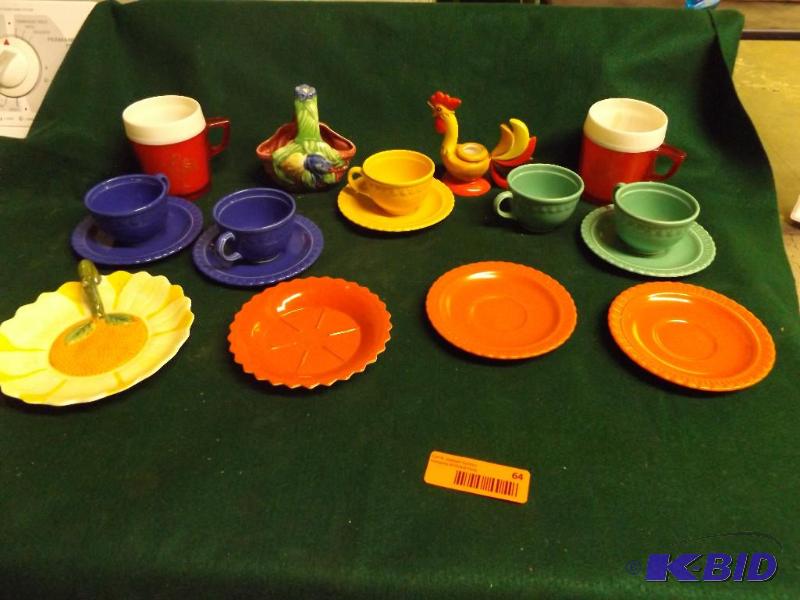 lot 64 image: misc cups and saucers...