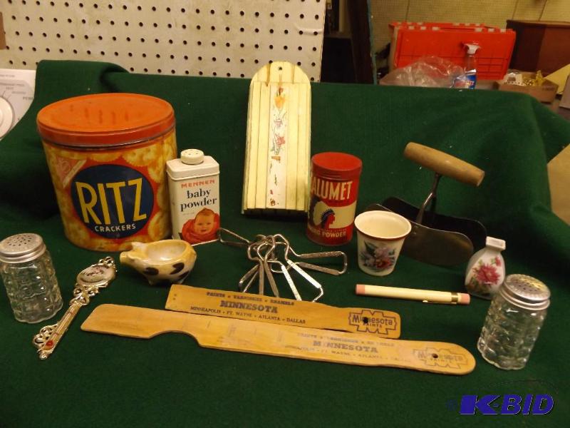 lot 95 image: household items, dough cutter, bottle openers...